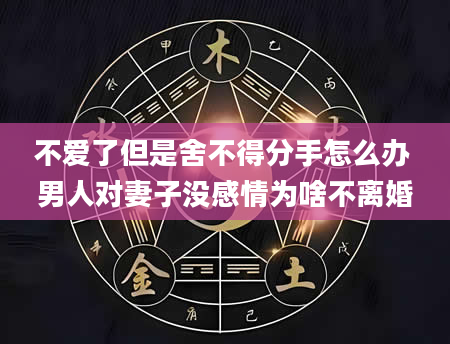 不爱了但是舍不得分手怎么办 男人对妻子没感情为啥不离婚