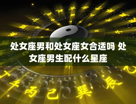处女座男和处女座女合适吗 处女座男生配什么星座