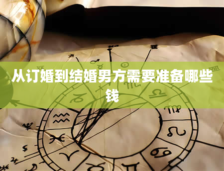 从订婚到结婚男方需要准备哪些钱