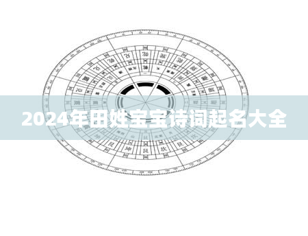 2024年田姓宝宝诗词起名大全
