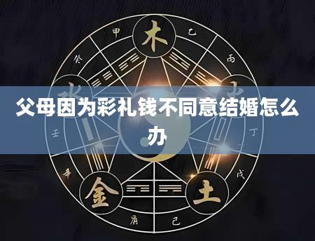 父母因为彩礼钱不同意结婚怎么办