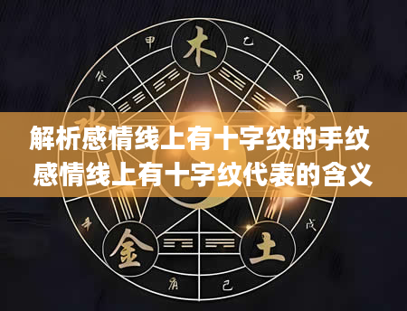 解析感情线上有十字纹的手纹 感情线上有十字纹代表的含义