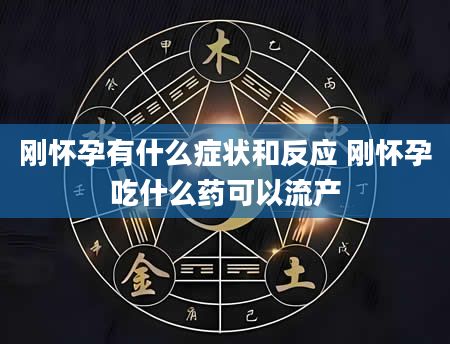 刚怀孕有什么症状和反应 刚怀孕吃什么药可以流产