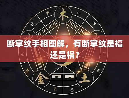 断掌纹手相图解，有断掌纹是福还是祸？