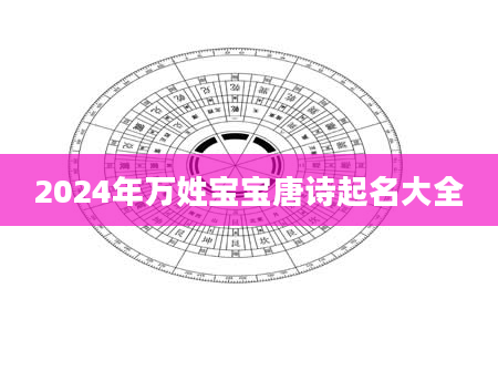 2024年万姓宝宝唐诗起名大全