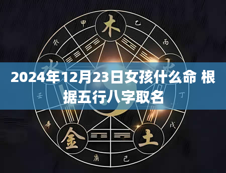 2024年12月23日女孩什么命 根据五行八字取名