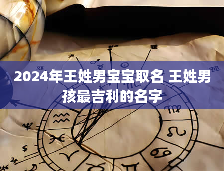 2024年王姓男宝宝取名 王姓男孩最吉利的名字