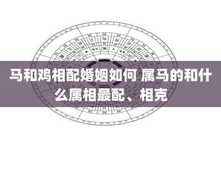 马和鸡相配婚姻如何 属马的和什么属相最配、相克