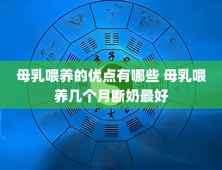 母乳喂养的优点有哪些 母乳喂养几个月断奶最好