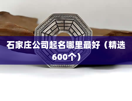 石家庄公司起名哪里最好（精选600个）