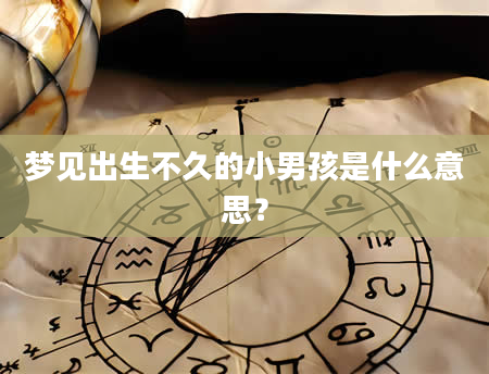 梦见出生不久的小男孩是什么意思？