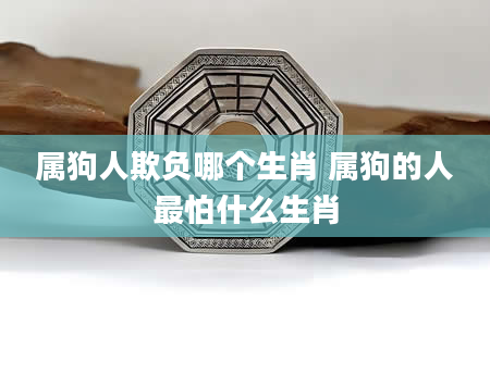 属狗人欺负哪个生肖 属狗的人最怕什么生肖