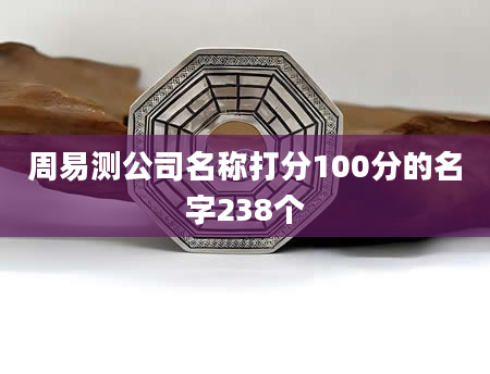 周易测公司名称打分100分的名字238个