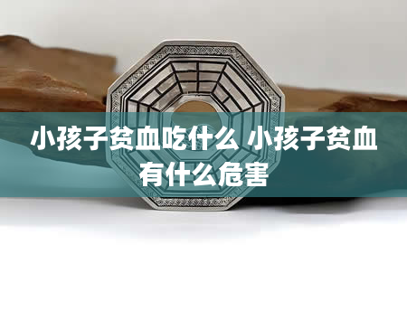 小孩子贫血吃什么 小孩子贫血有什么危害