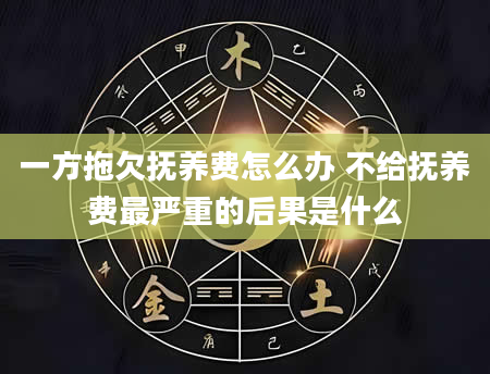 一方拖欠抚养费怎么办 不给抚养费最严重的后果是什么