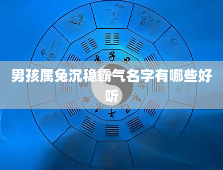 男孩属兔沉稳霸气名字有哪些好听