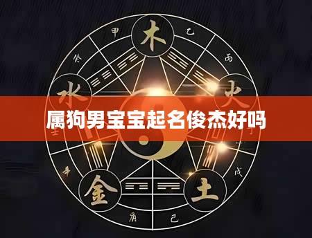 属狗男宝宝起名俊杰好吗