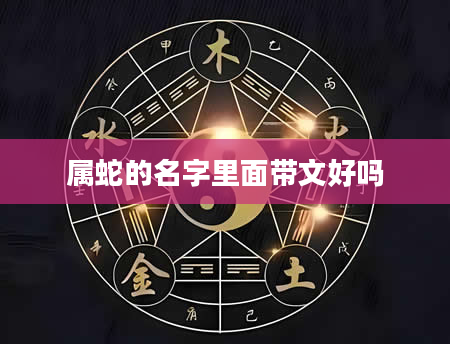 属蛇的名字里面带文好吗