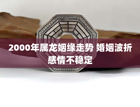 2000年属龙姻缘走势 婚姻波折感情不稳定