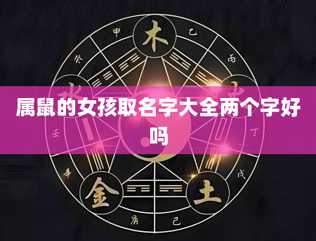 属鼠的女孩取名字大全两个字好吗