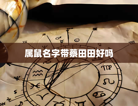 属鼠名字带蔡田田好吗