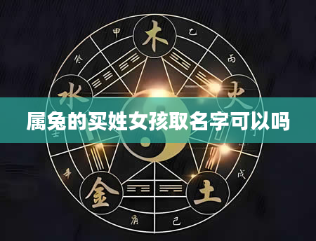 属兔的买姓女孩取名字可以吗