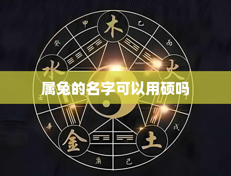 属兔的名字可以用硕吗