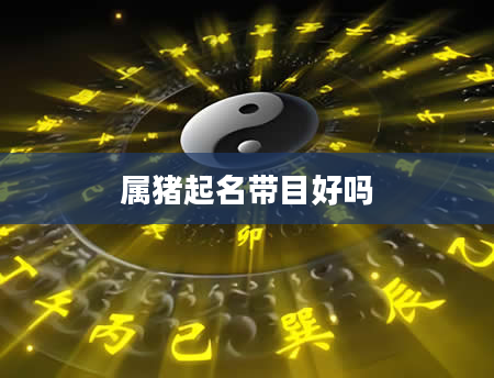 属猪起名带目好吗