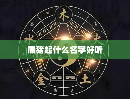 属猪起什么名字好听