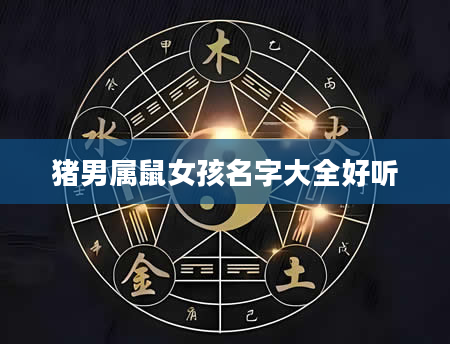 猪男属鼠女孩名字大全好听