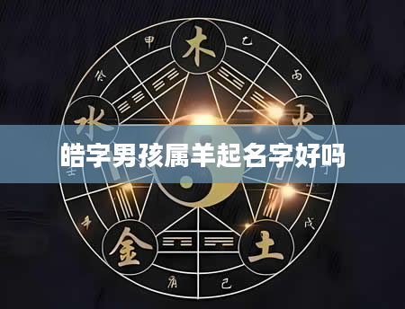 皓字男孩属羊起名字好吗