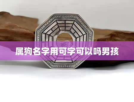 属狗名字用可字可以吗男孩