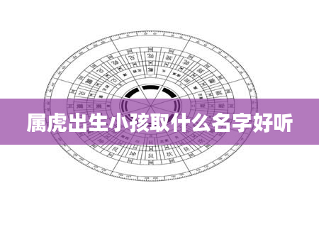 属虎出生小孩取什么名字好听
