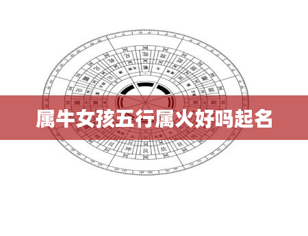 属牛女孩五行属火好吗起名