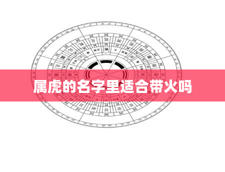 属虎的名字里适合带火吗