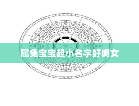 属兔宝宝起小名字好吗女