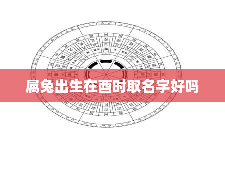 属兔出生在酉时取名字好吗