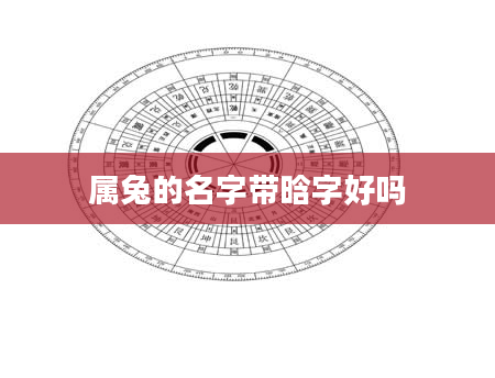 属兔的名字带晗字好吗