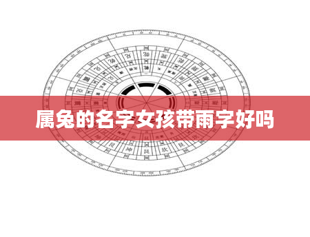 属兔的名字女孩带雨字好吗