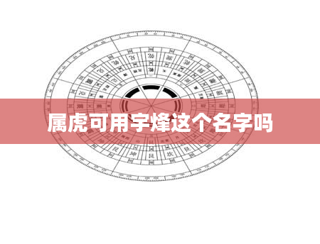 属虎可用宇烽这个名字吗