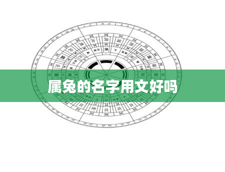 属兔的名字用文好吗
