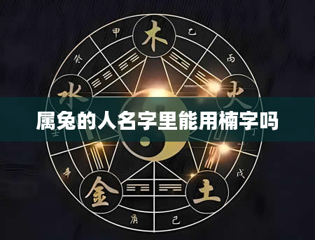 属兔的人名字里能用楠字吗