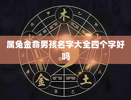 属兔金命男孩名字大全四个字好吗