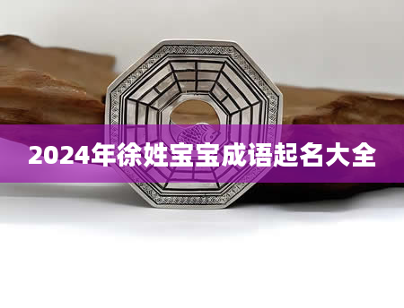 2024年徐姓宝宝成语起名大全