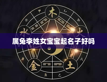 属兔李姓女宝宝起名子好吗
