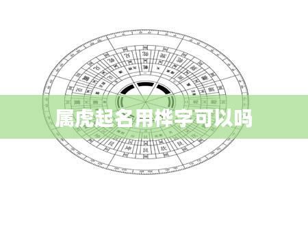 属虎起名用桦字可以吗