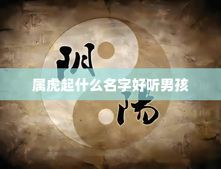 属虎起什么名字好听男孩