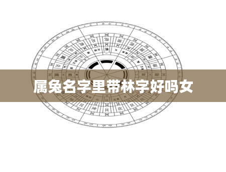 属兔名字里带林字好吗女