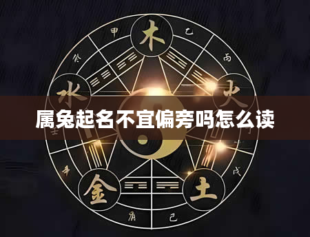 属兔起名不宜偏旁吗怎么读