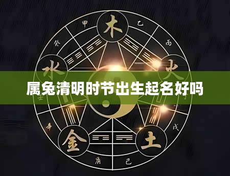 属兔清明时节出生起名好吗
